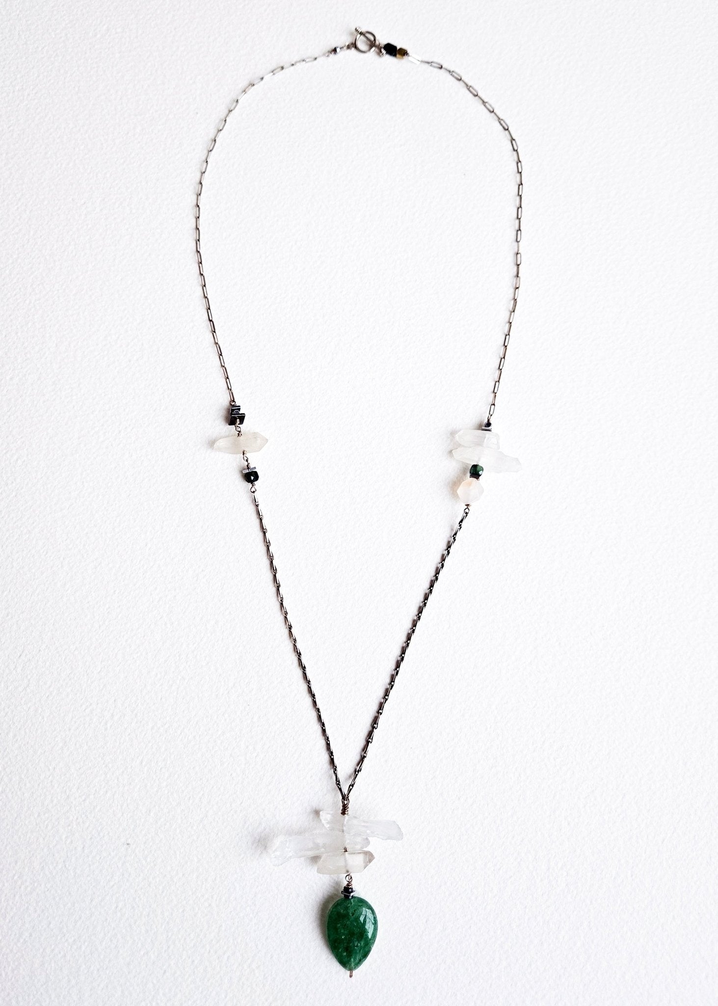 Cornerstone | Mixed Gemstones in Antiqued Sterling Silver - UnicU Jewelry by Izabela Roginski