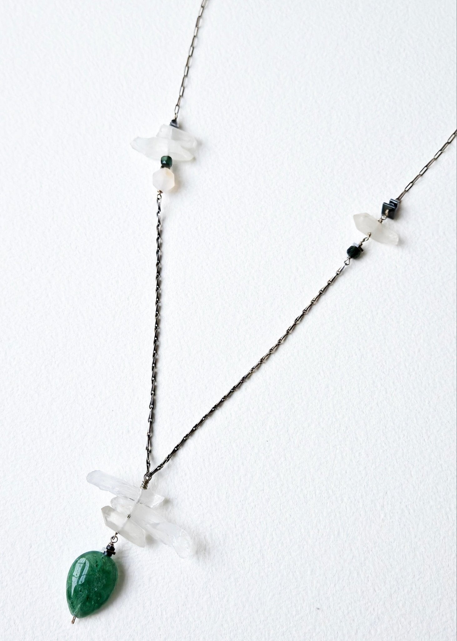 Cornerstone | Mixed Gemstones in Antiqued Sterling Silver - UnicU Jewelry by Izabela Roginski