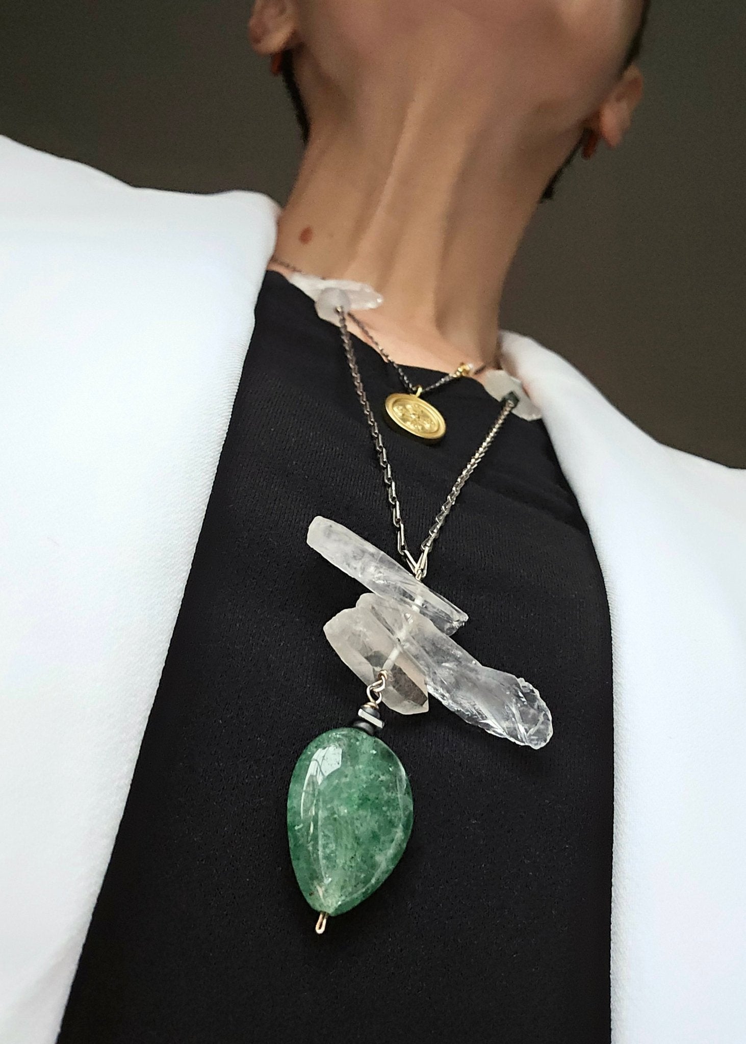 Cornerstone | Mixed Gemstones in Antiqued Sterling Silver - UnicU Jewelry by Izabela Roginski