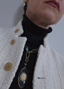Our Lady of Guadalupe | The Raw Emerald & Black Diamond 3 - Way Medallion - UnicU Jewelry by Izabela Roginski