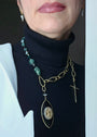 Our Lady of Guadalupe | The Raw Emerald & Black Diamond 3 - Way Medallion - UnicU Jewelry by Izabela Roginski