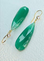 Miraculous Medallion | Green Onyx Statement Earrings in 14k Gold - Filled - UnicU Jewelry by Izabela Roginski