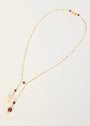 Seeds of Plenty | Abundance Red Garnet Cross Necklace - UnicU Jewelry by Izabela Roginski