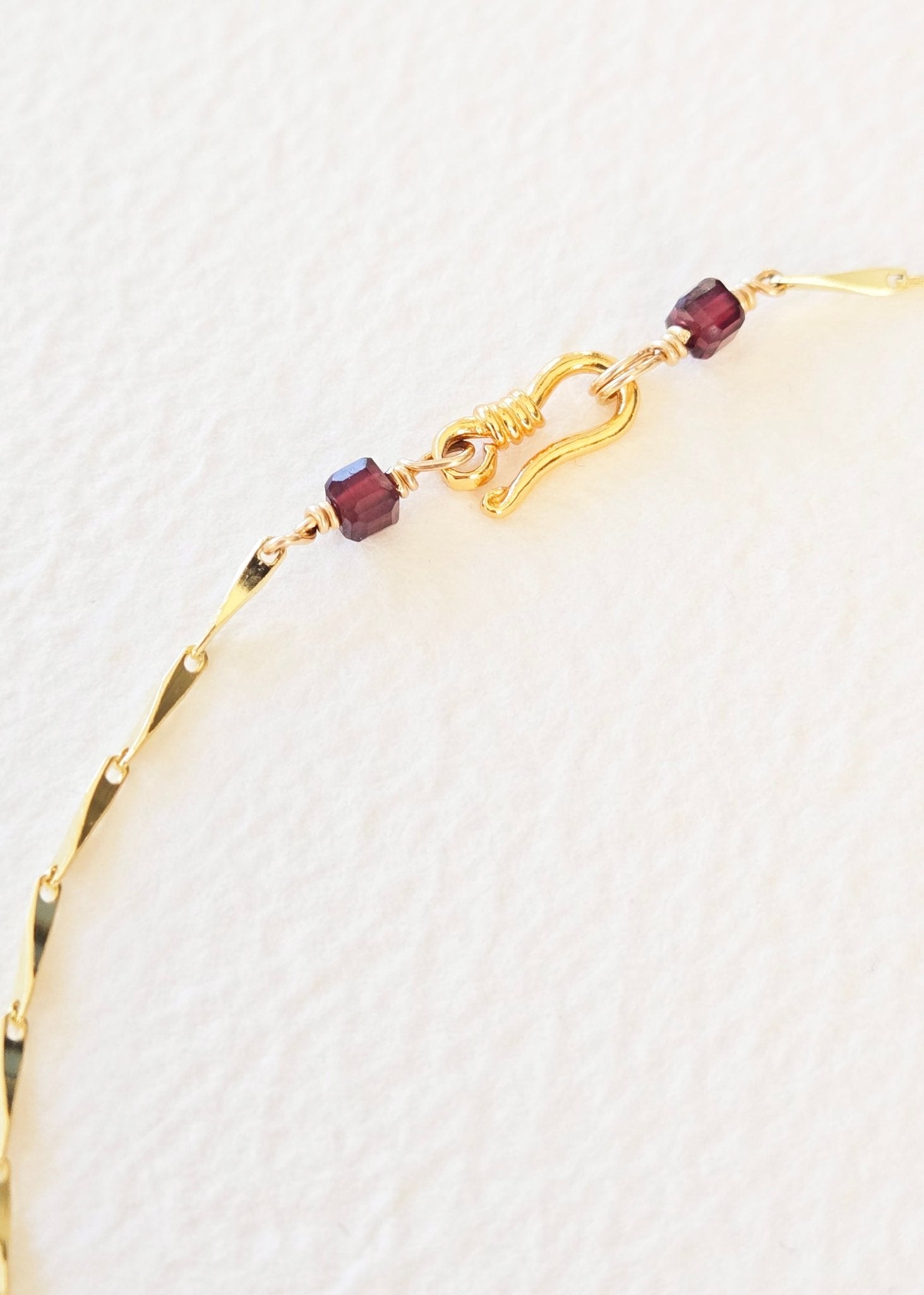 Seeds of Plenty | Abundance Red Garnet Cross Necklace - UnicU Jewelry by Izabela Roginski