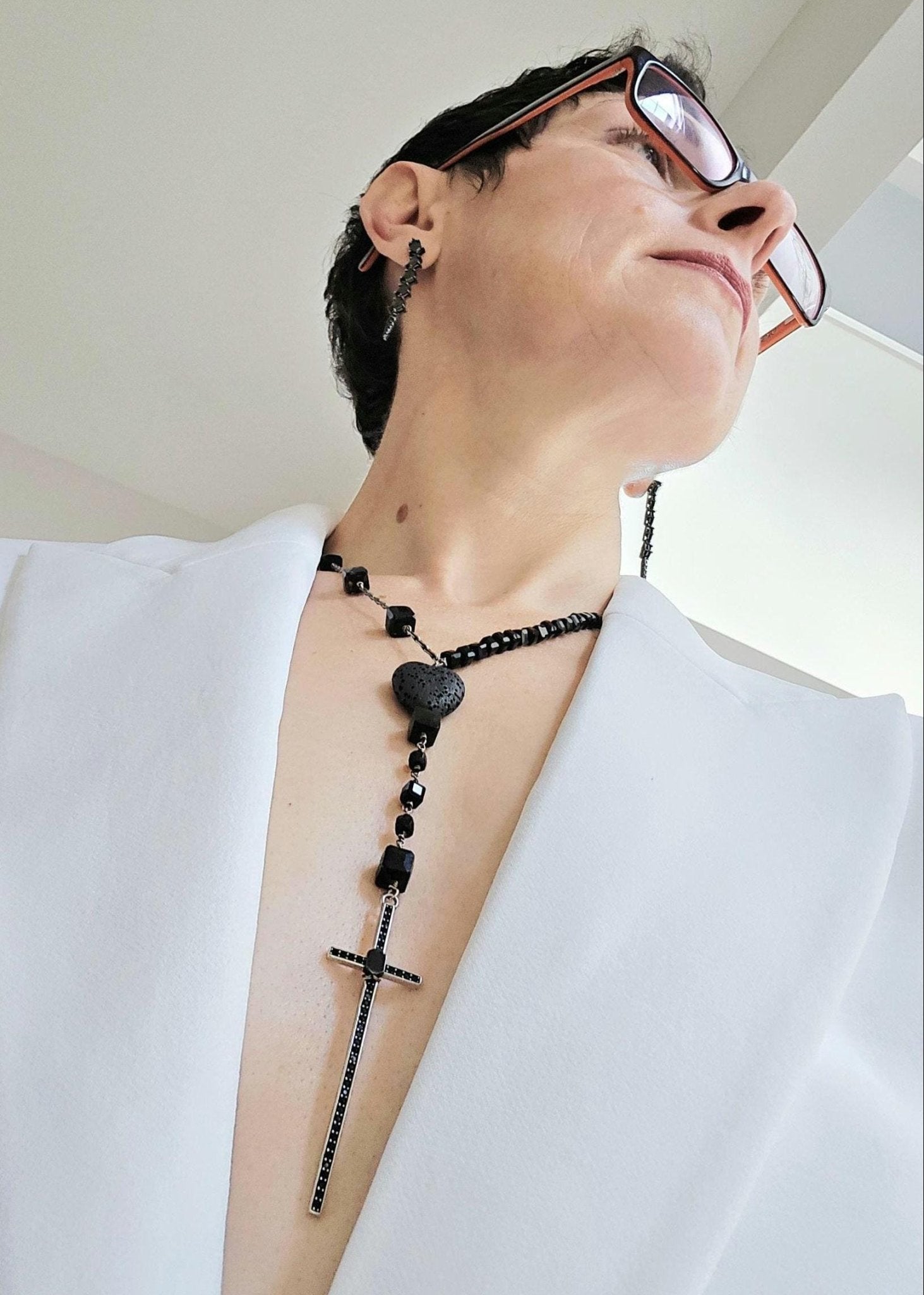 Armor of Light | Mixed Gemstone Midnight Rosary - UnicU Jewelry by Izabela Roginski