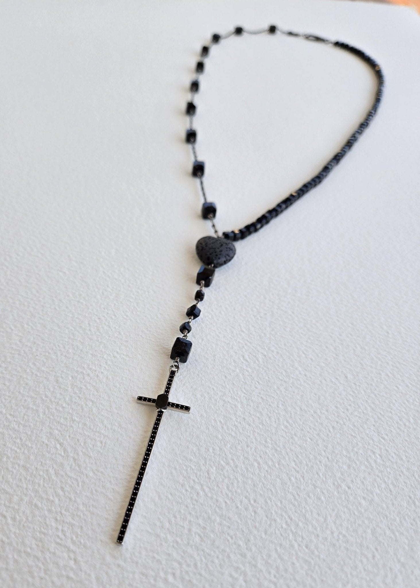 Armor of Light | Mixed Gemstone Midnight Rosary - UnicU Jewelry by Izabela Roginski