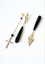 Vinea Transformation Set | Sculpture with Black Onyx & Tourmaline - UnicU Jewelry by Izabela Roginski