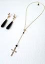 Vinea Transformation Set | Sculpture with Black Onyx & Tourmaline - UnicU Jewelry by Izabela Roginski