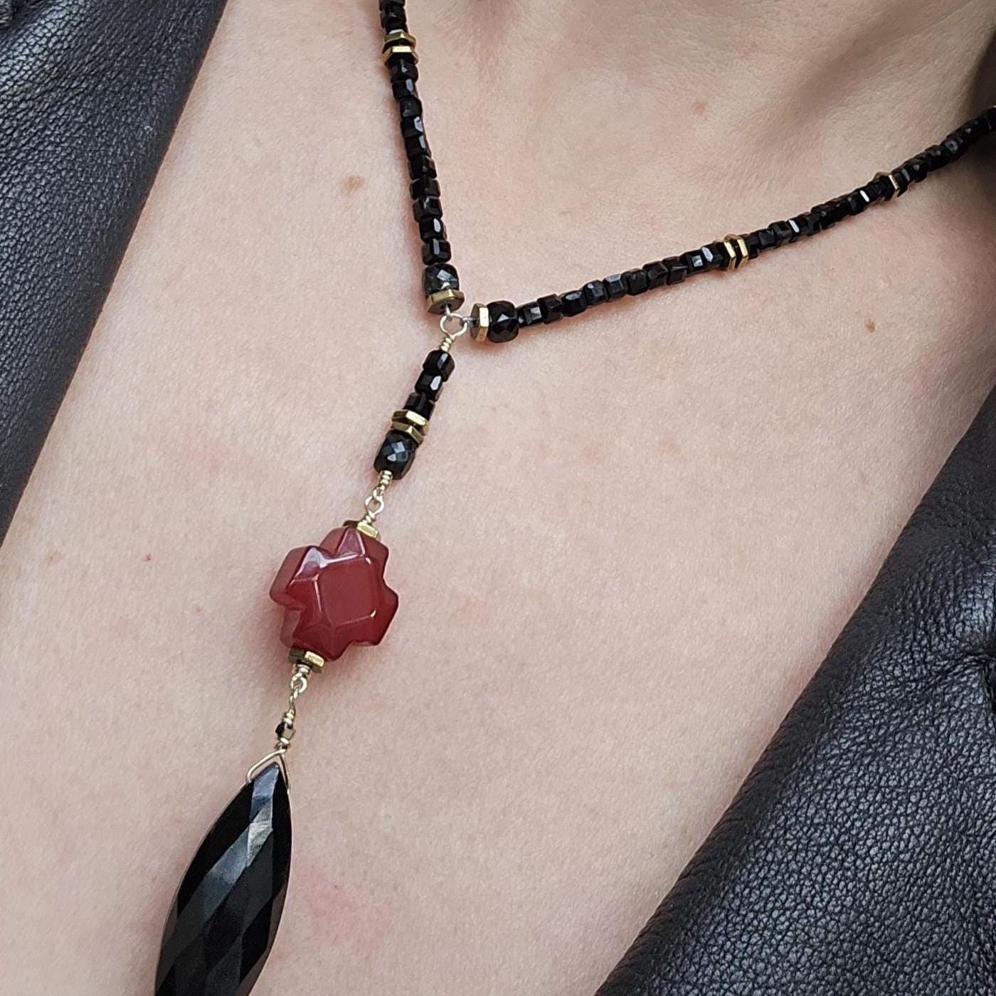 Heart of Jesus | Natural Gemstone Necklace - UnicU Jewelry by Izabela Roginski