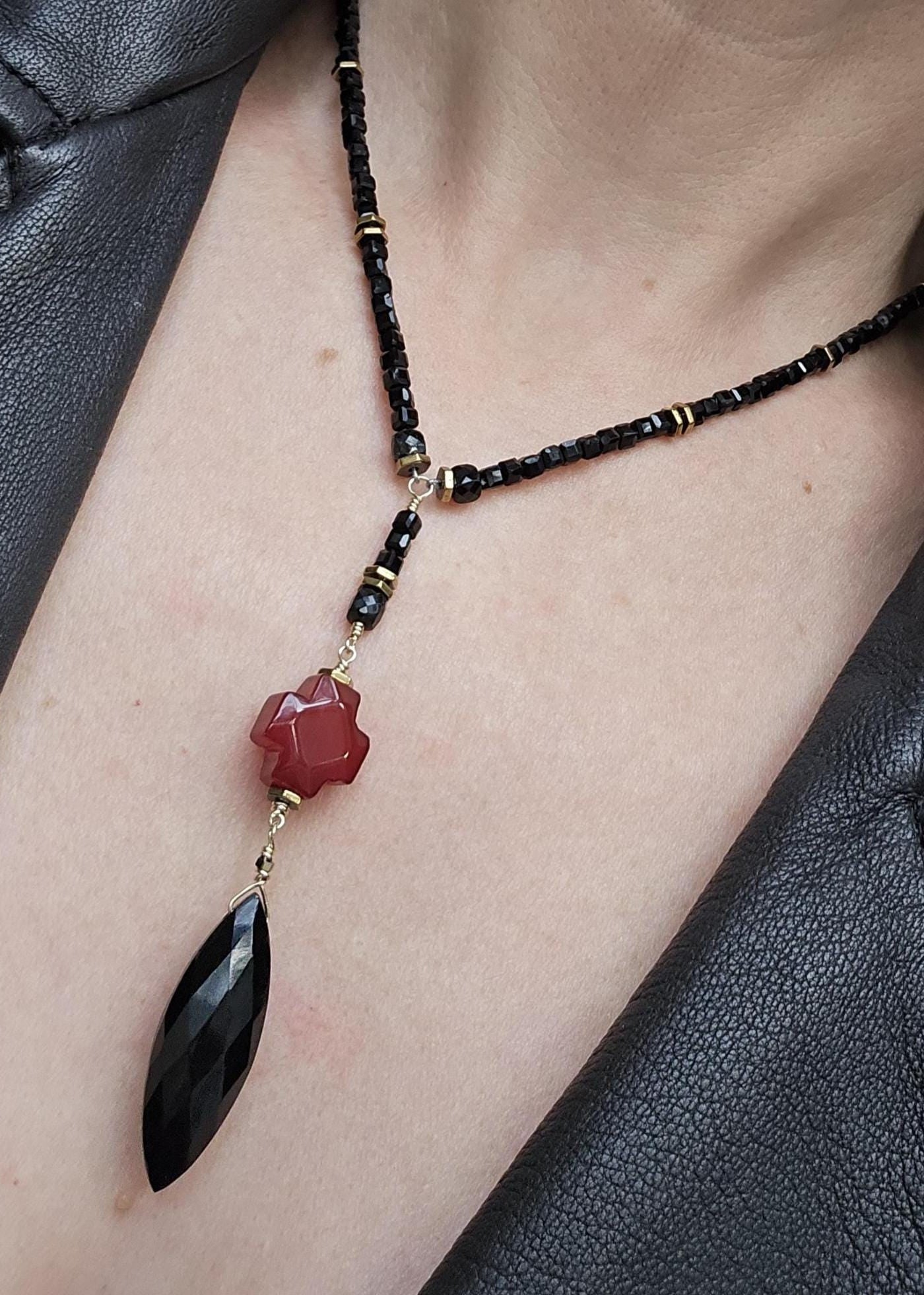 Heart of Jesus | Natural Gemstone Necklace - UnicU Jewelry by Izabela Roginski