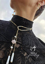 Living Water | Versatile Rose Quartz & Pearl Lariat - UnicU Jewelry by Izabela Roginski