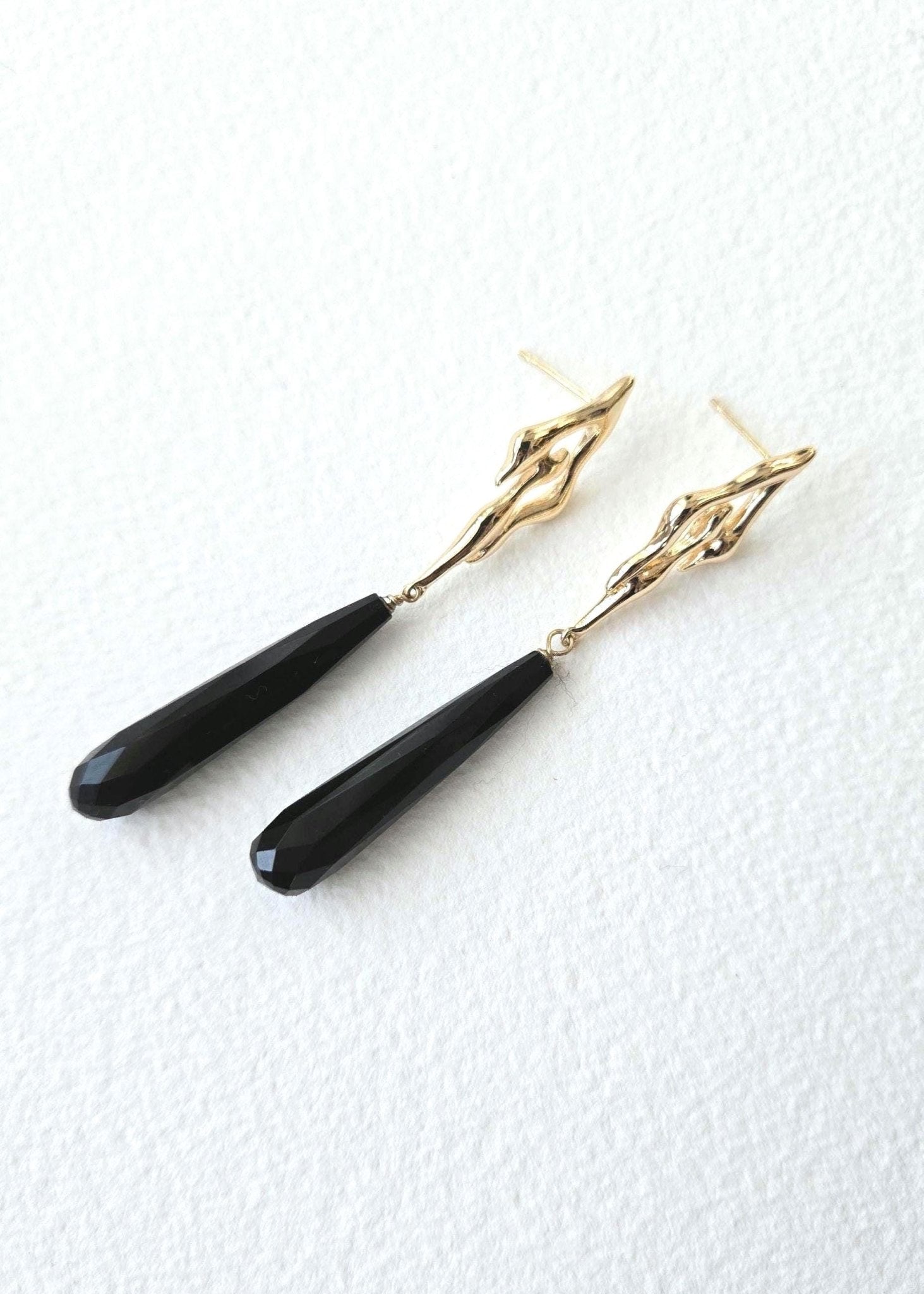 Heart of Jesus | Sculpted Statement Drop Earrings - UnicU Jewelry by Izabela Roginski