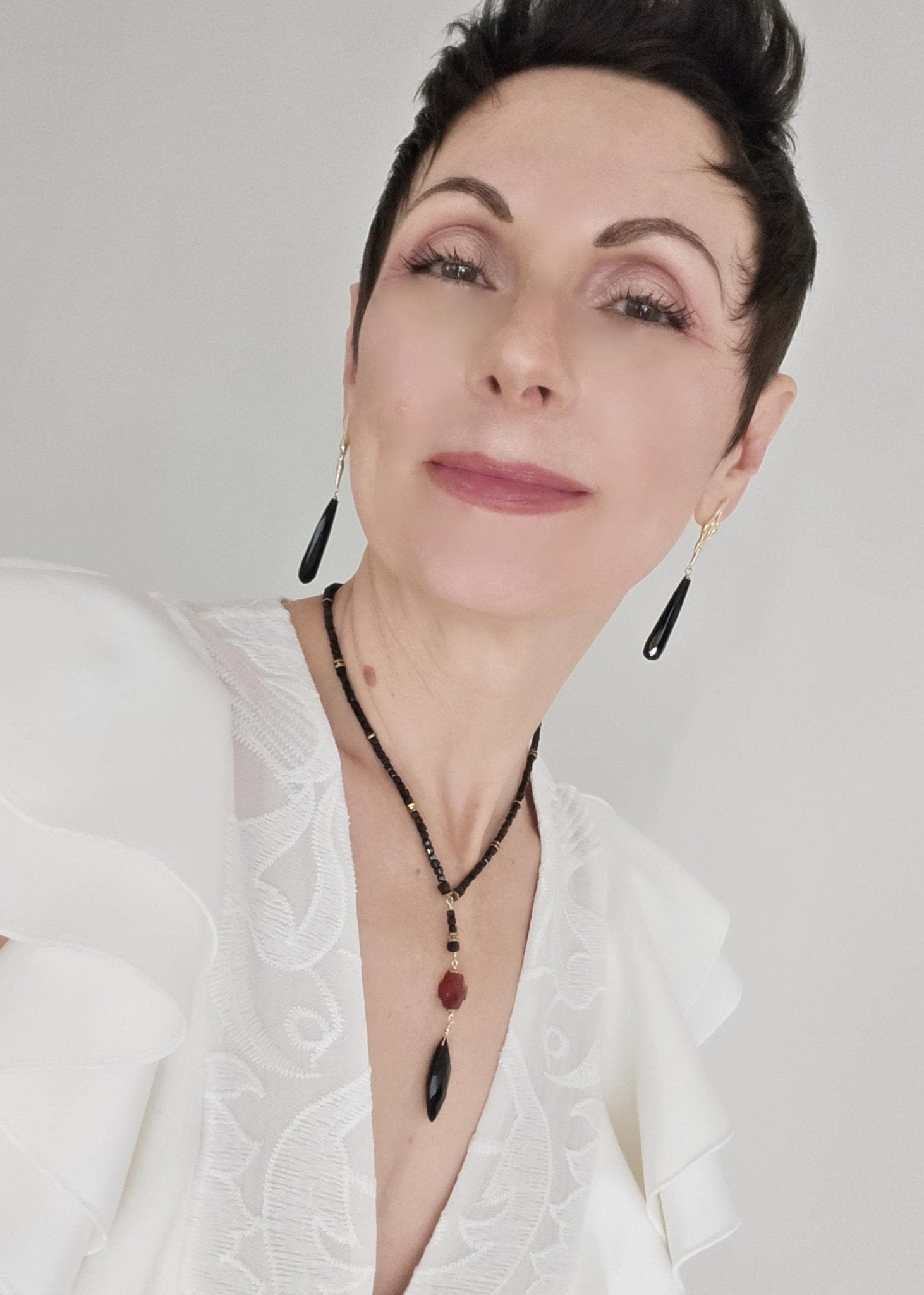 Heart of Jesus | Sculpted Statement Drop Earrings - UnicU Jewelry by Izabela Roginski